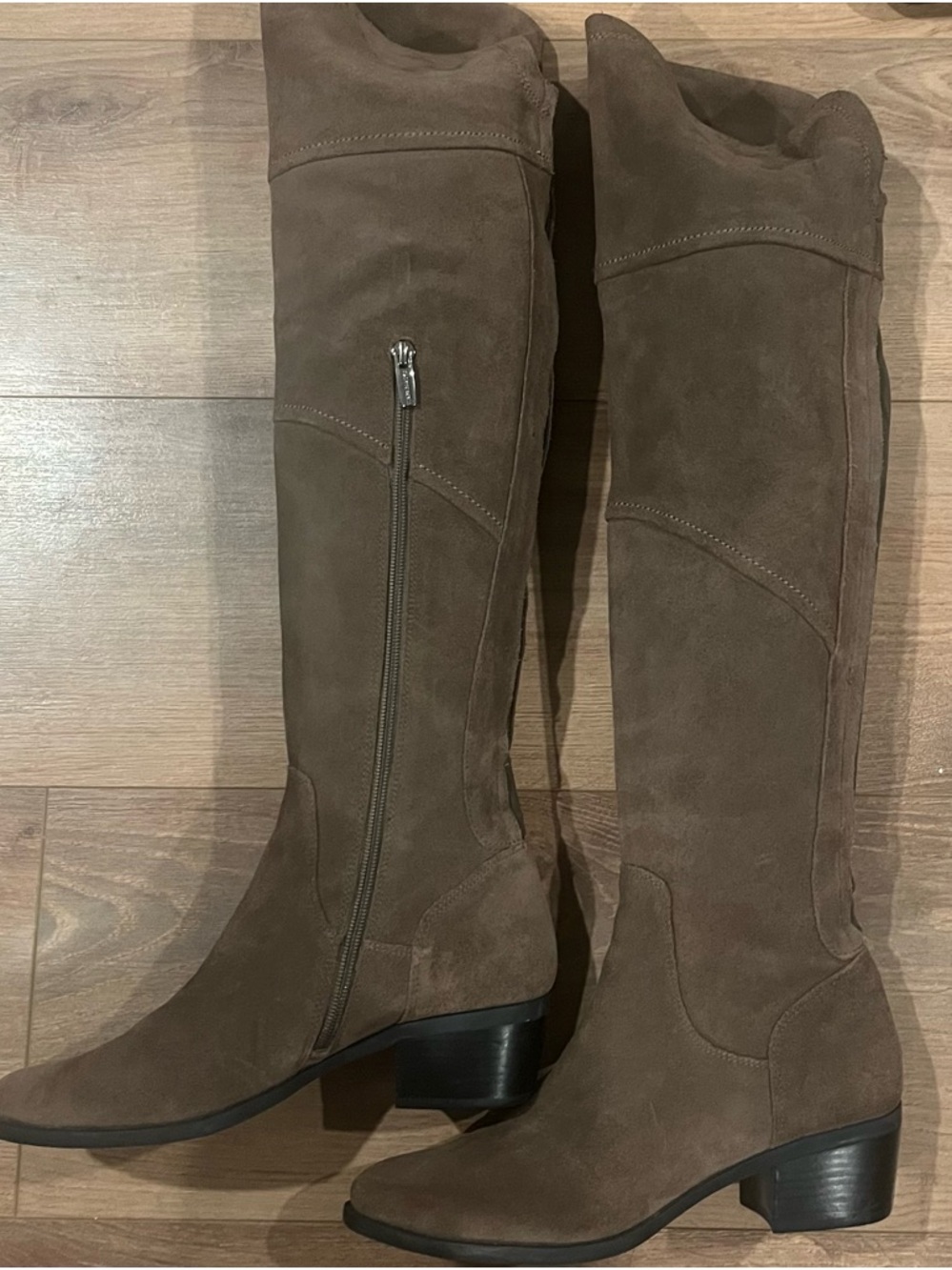 WOMENS Vince Camuto Boots Over The Knee Suede Western